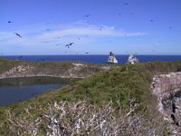 panoramic view of the crater